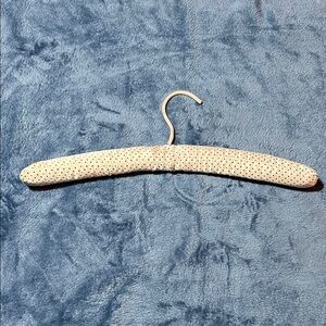 Vintage Padded Hanger - White with Black Polka Dots